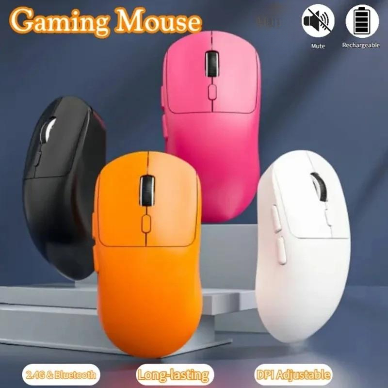 Mouse Gamer Sem Fio ITLY M348, 2.4G BT5.0 1600DPI Recarregável, 6 Botões Programáveis, Ergonômico para PC, Laptop e