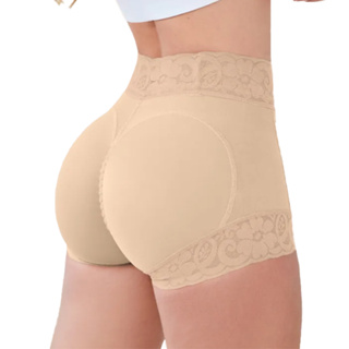 Calcinha modeladora de renda sem costura de cintura alta, modelador corporal que modela e controla a barriga, tamanho em Oferta na Shopee