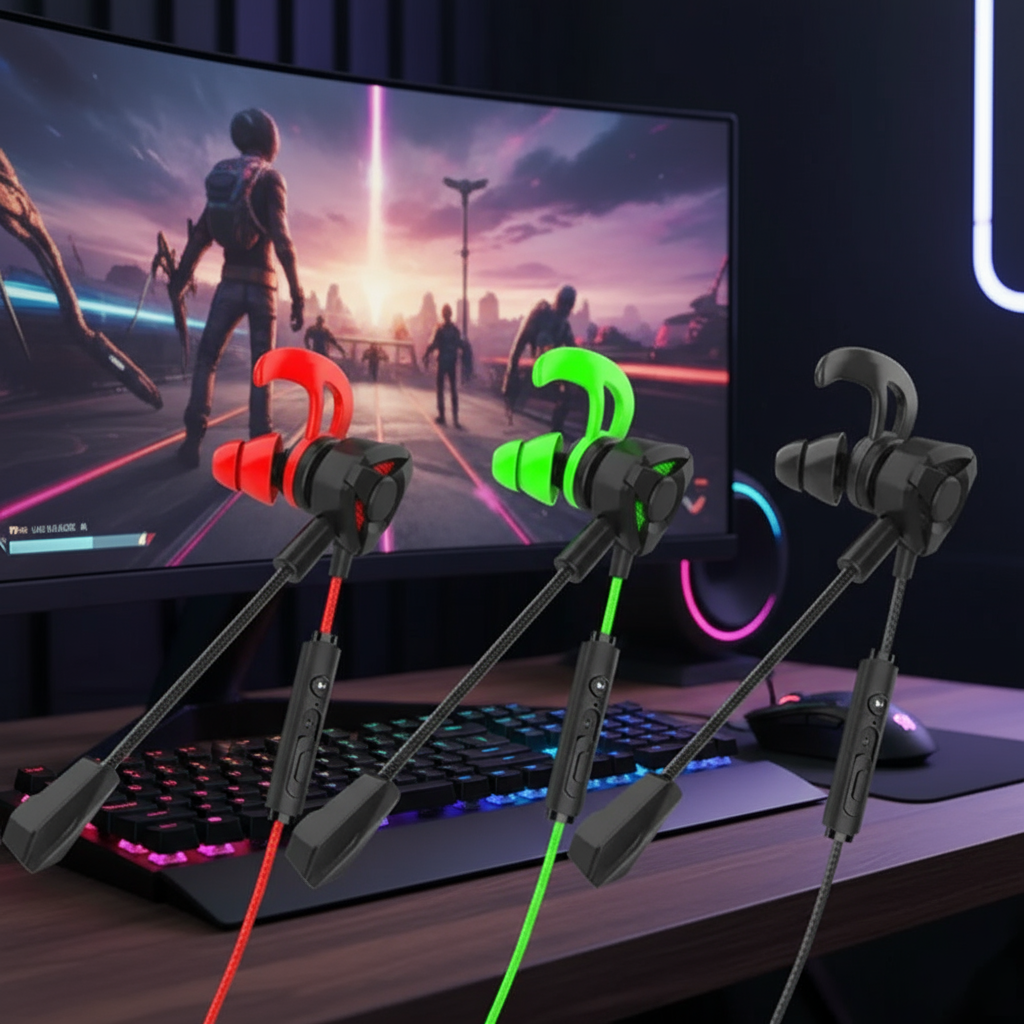 G21 Headset de Ouvido Gamer com Microfone Plug-In para Som Superior e Durabilidade