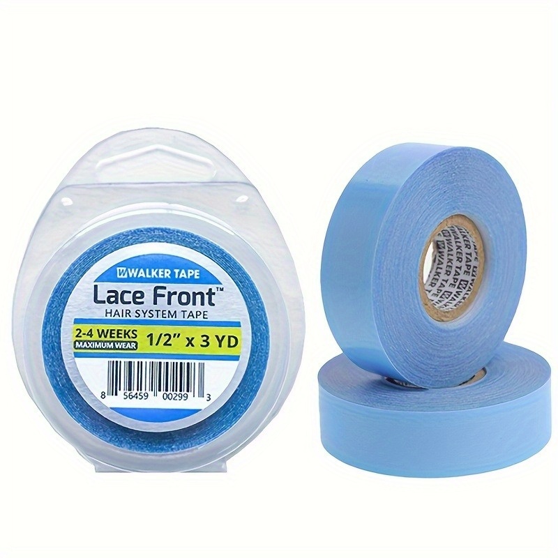 Fita Adesiva para Peruca Front Lace 3M 1/2'' Impermeável Adesivo Forte Dupla Face para Suporte de Peruca Fita Adesiva