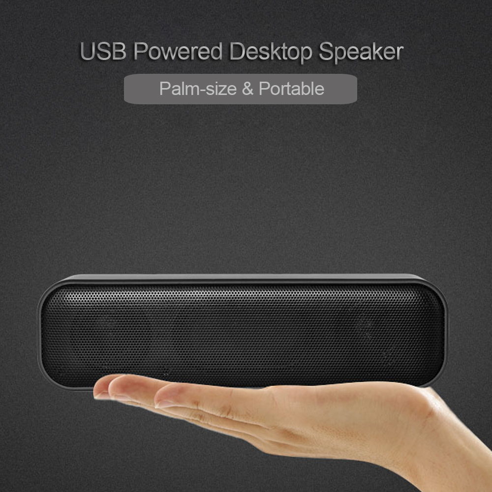 Alto-Falante De Computador Com Fio USB Barra De Som Portátil TV PC Laptop Desktop Subwoofer Caixa Música Bocina Coluna A