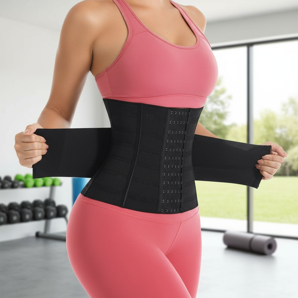 Roupa modeladora feminina para emagrecimento - Espartilho de cintura, cinta modeladora para esculpir abdômen e cintura.