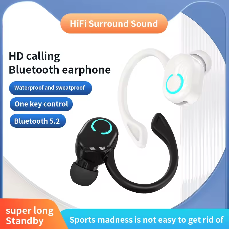 S10 Fones de Ouvido Pretos Bluetooth Negócios Fone Sem Fio de Ouvido Mini Gancho de Ouvido Hifi Bass Cancelamento de — R$ 15,12 em Shopee