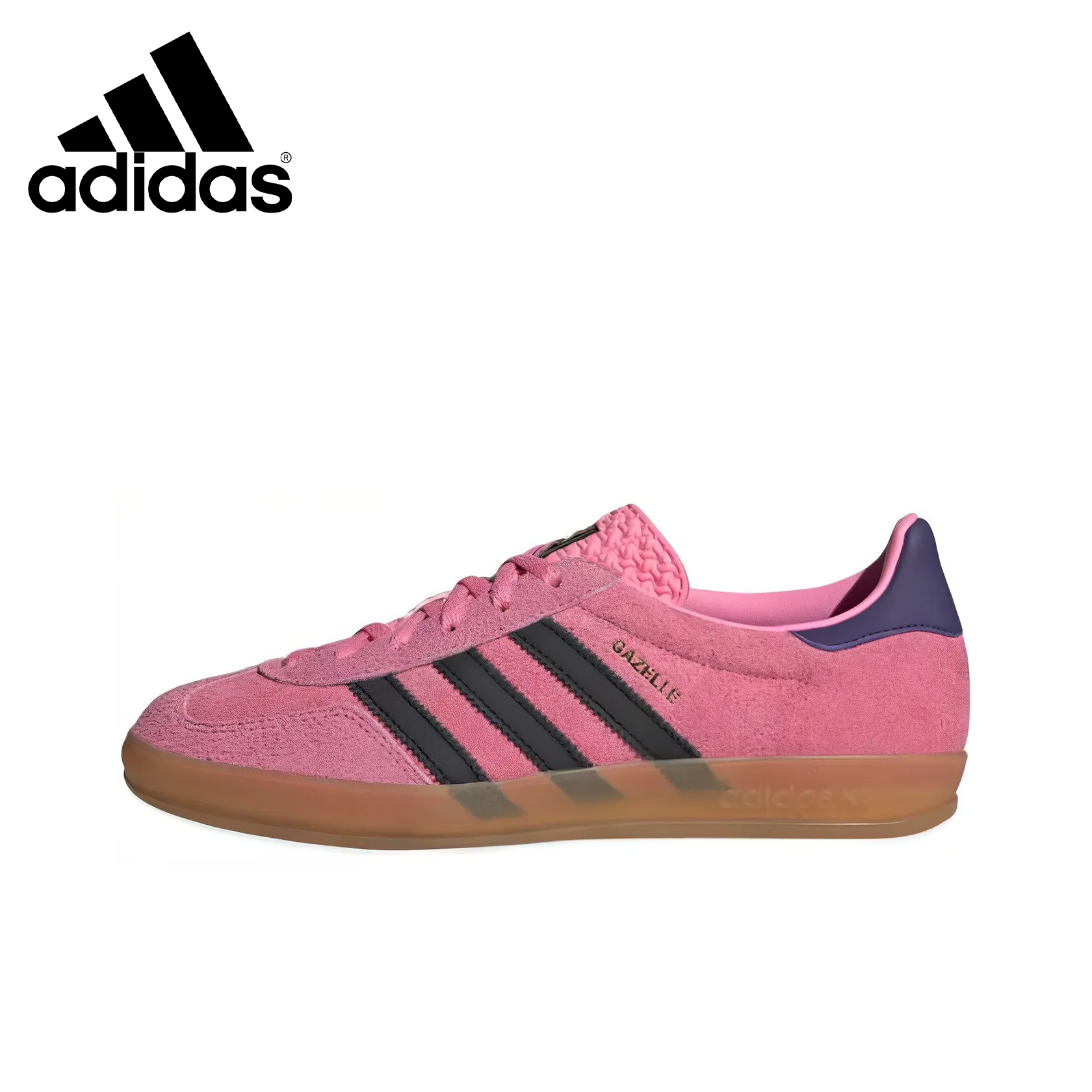 Adidas Originals Gazelle Tênis Feminino De Camurça De Couro De Cano Baixo Antiderrapante Confortável Resistente Ao Desga