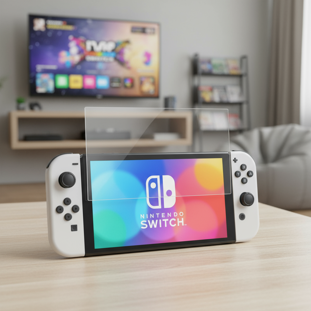Protetor de Tela de Vidro Temperado 9H HD para Nintendo Switch OLED