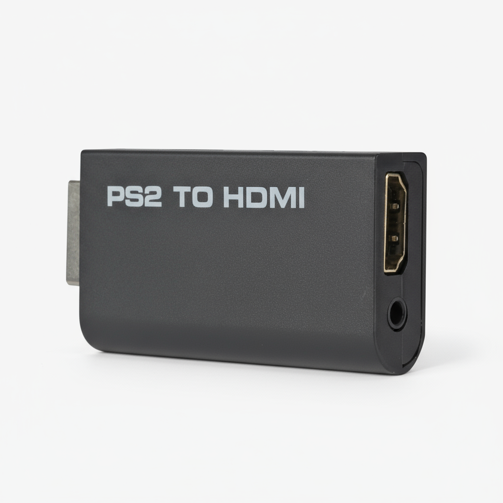 Adaptador Conversor PS2 1080P HDMI - Suporta Todos os Modos de Exibição do PlayStation 2 e PC