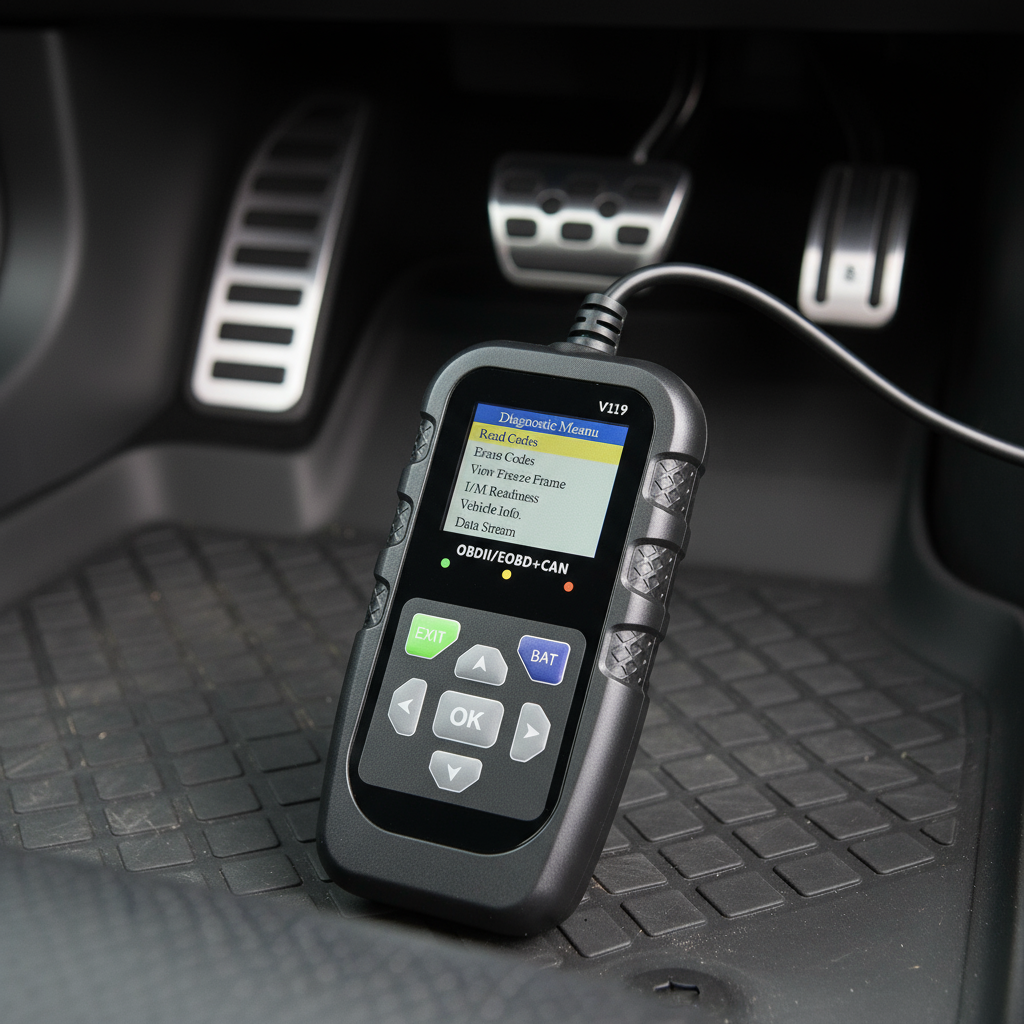 Scanner de Falhas de Motor de Carro, Ferramenta de Diagnóstico OBD2, Testador de Tensão de Veículo, Leitor de