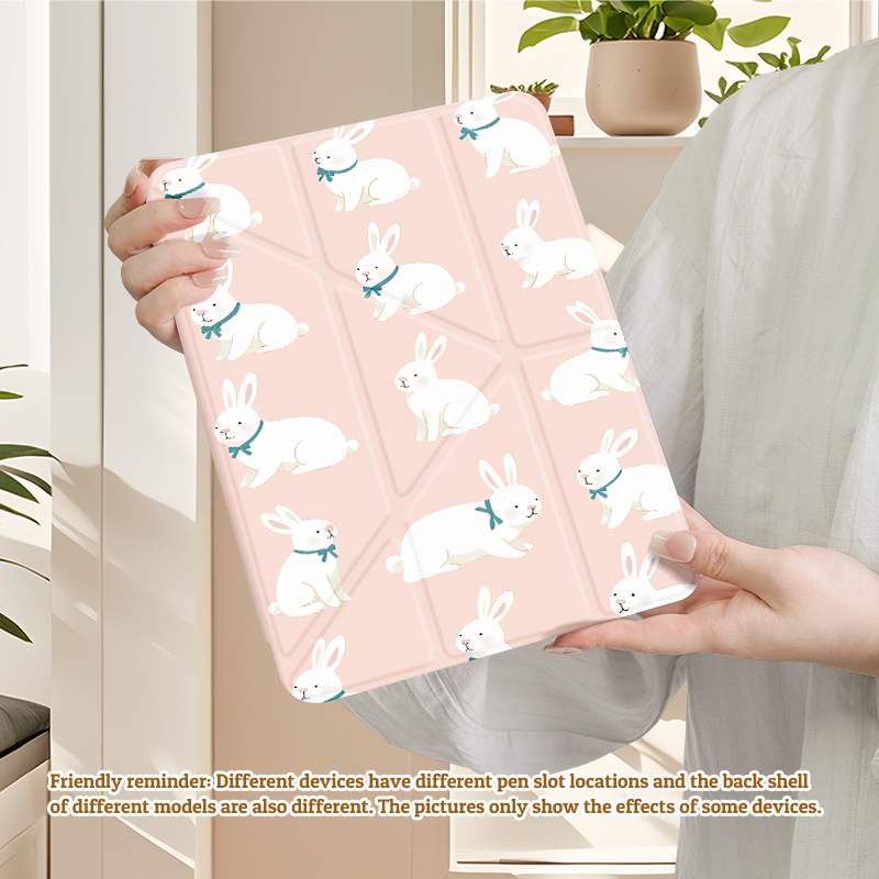 Capa traseira transparente com dobra em Y para iPad 7a/8a/9a geração 10.2 e iPad 10a geração etc., perfil fino com