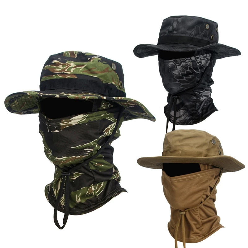 Benny Chapéu Outdoor Summer Proteção Solar Terno Respirável Pesca Máscara