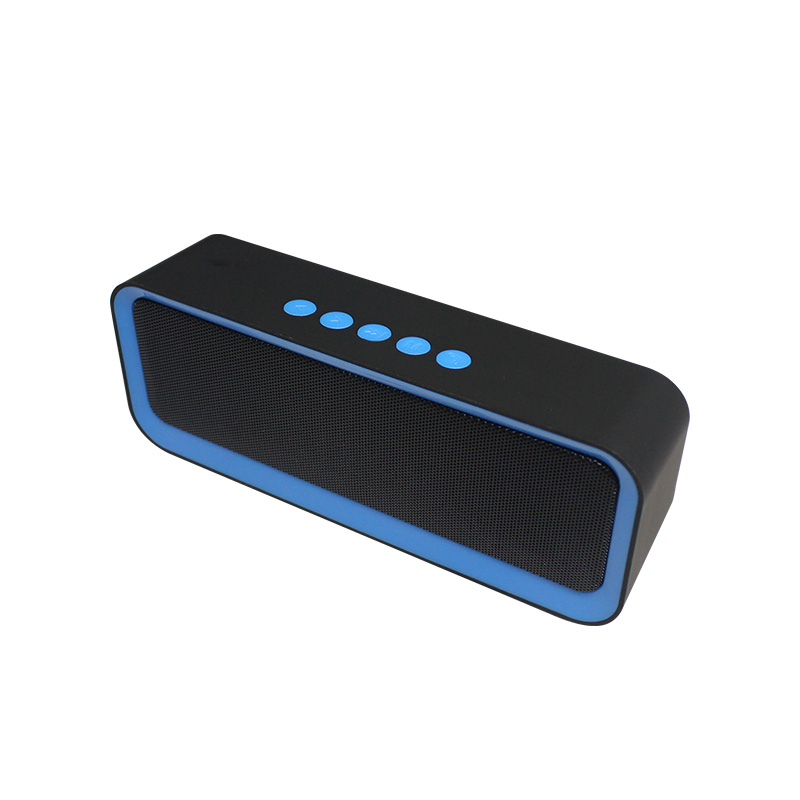 Caixa de Som Bluetooth Mini 6W com Suporte para Cartão TF, Pen Drive, Estéreo Wireless, Grade Metálica e Bateria 1200mAh