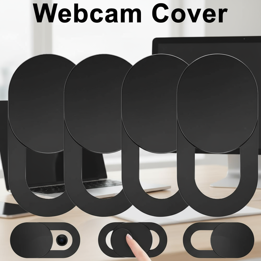 Deslizador de Privacidade para Webcam Capa para Lente de Câmera de Laptop PC iPhone Pro, Ultra Fino 0,03 Polegadas