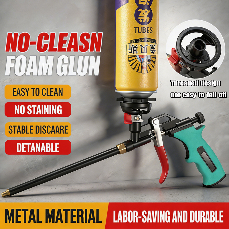 Um Conjunto De Pistola De Pulverização De Espuma Expansível Profissional , Aplicador PU Resistente Para Enchimento E Ved