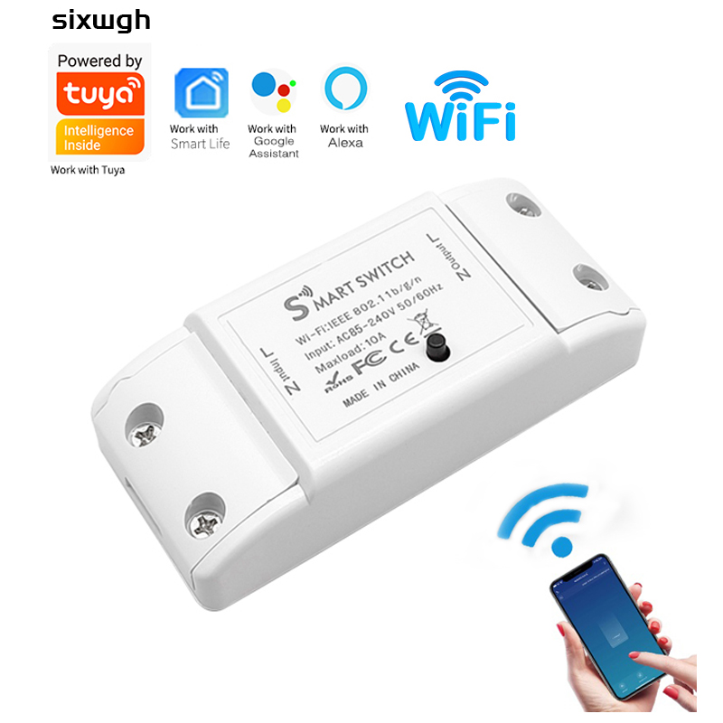 Interruptor Inteligente WiFi Tuya para Luz LED, compatível com o aplicativo Smart Life, Alexa e Google Home
