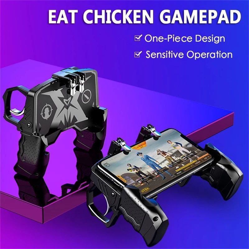  Joystick para jogos móveis Controle gamepad para celular Gatilho PUBG Controlador de atirador para jogos em iPhone e