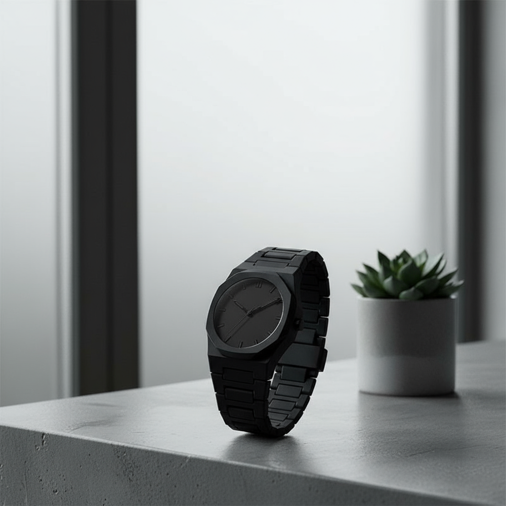  Relógio de Pulso Masculino de Quartzo, Estilo Esportivo, Minimalista em Plástico
