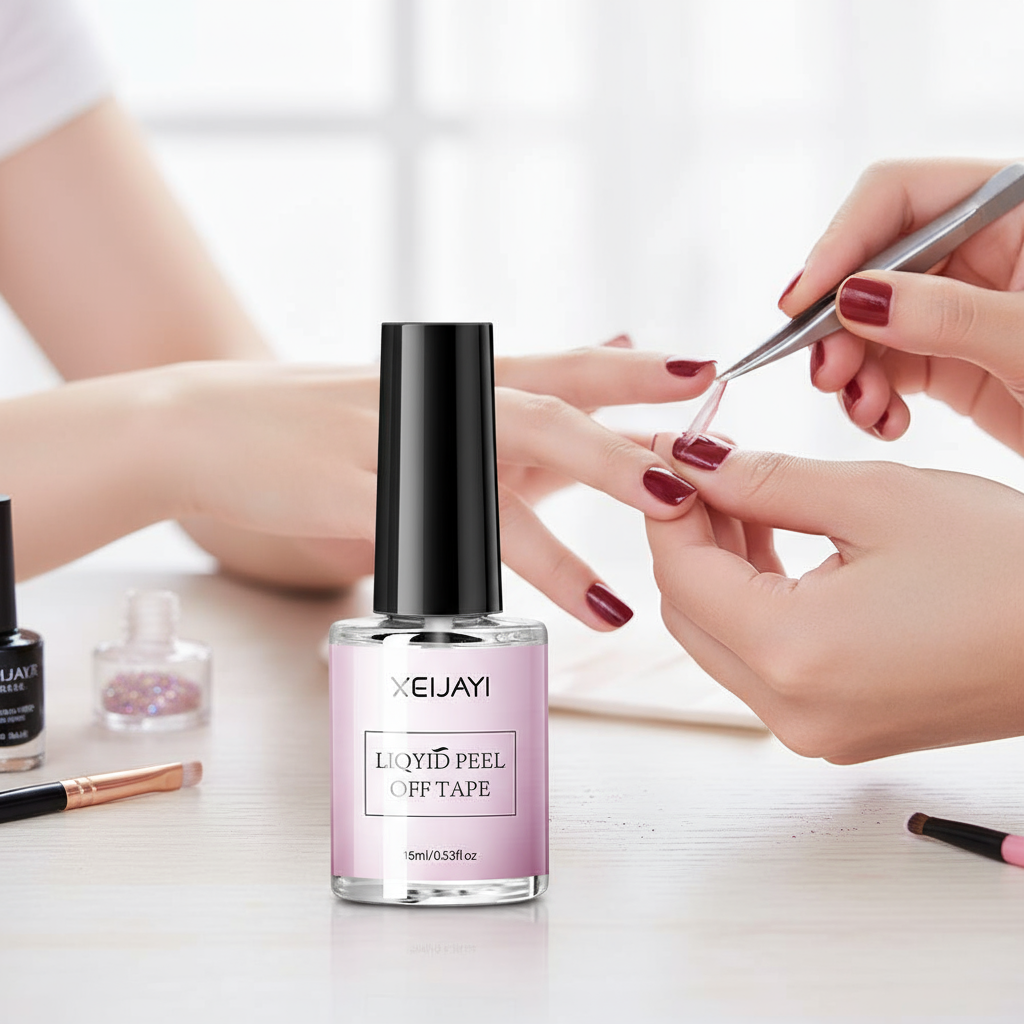 Protetor Líquido de Látex para Unhas, Protetor de Cutícula Descascável para Design de Manicure em Gel