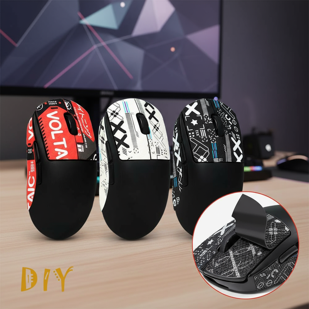 Fita Antiderrapante para Mouse Logitech G PRO X SUPERLIGHT Adesivo Absorvente de Suor