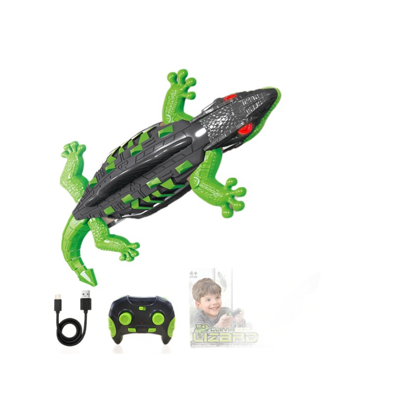 Carro RC de Parede com Estampa de Lagarto Gecko, Veículo Simulado Inteligente, Elétrico, Mais vendido, Presente