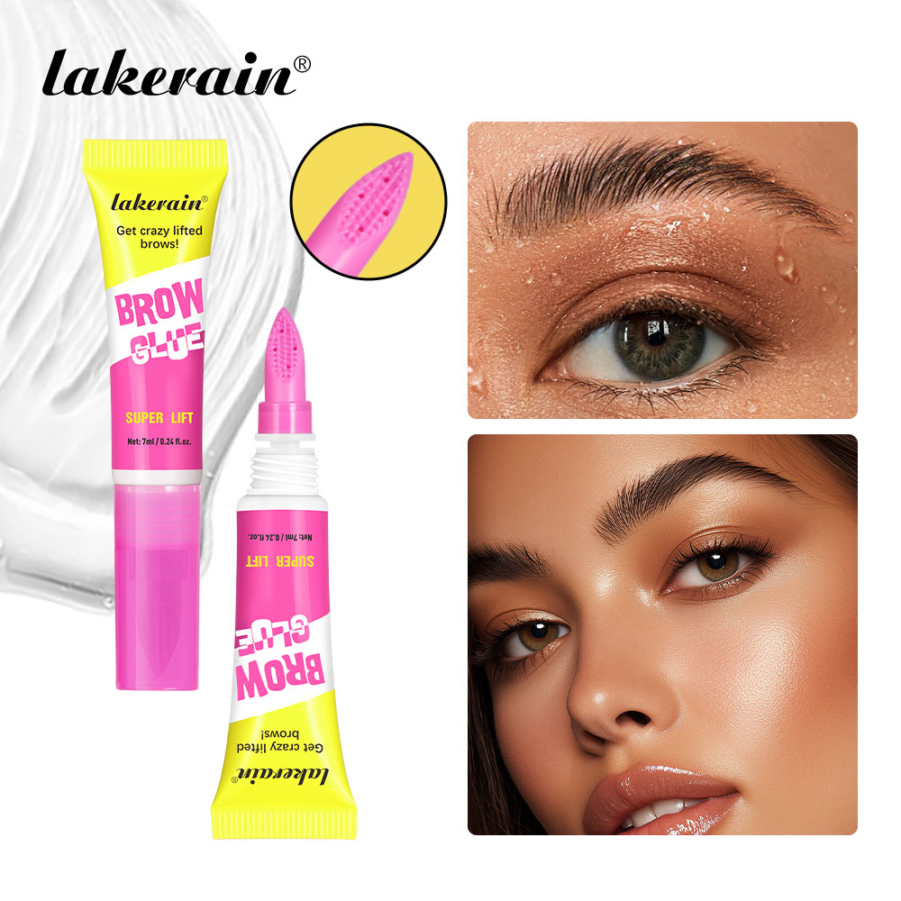  Gel para Sobrancelhas Forte Fixação, Longa Duração, À Prova d’Água e Suor, Visual Natural, Fácil de Modelar e