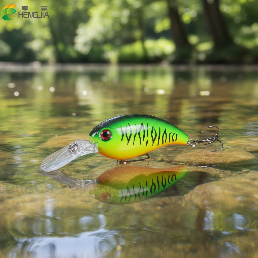 HENGJIA 1x Isca de Pesca Crankbait Grande Wobblers 14g 10cm Nado Crank Bass Bait