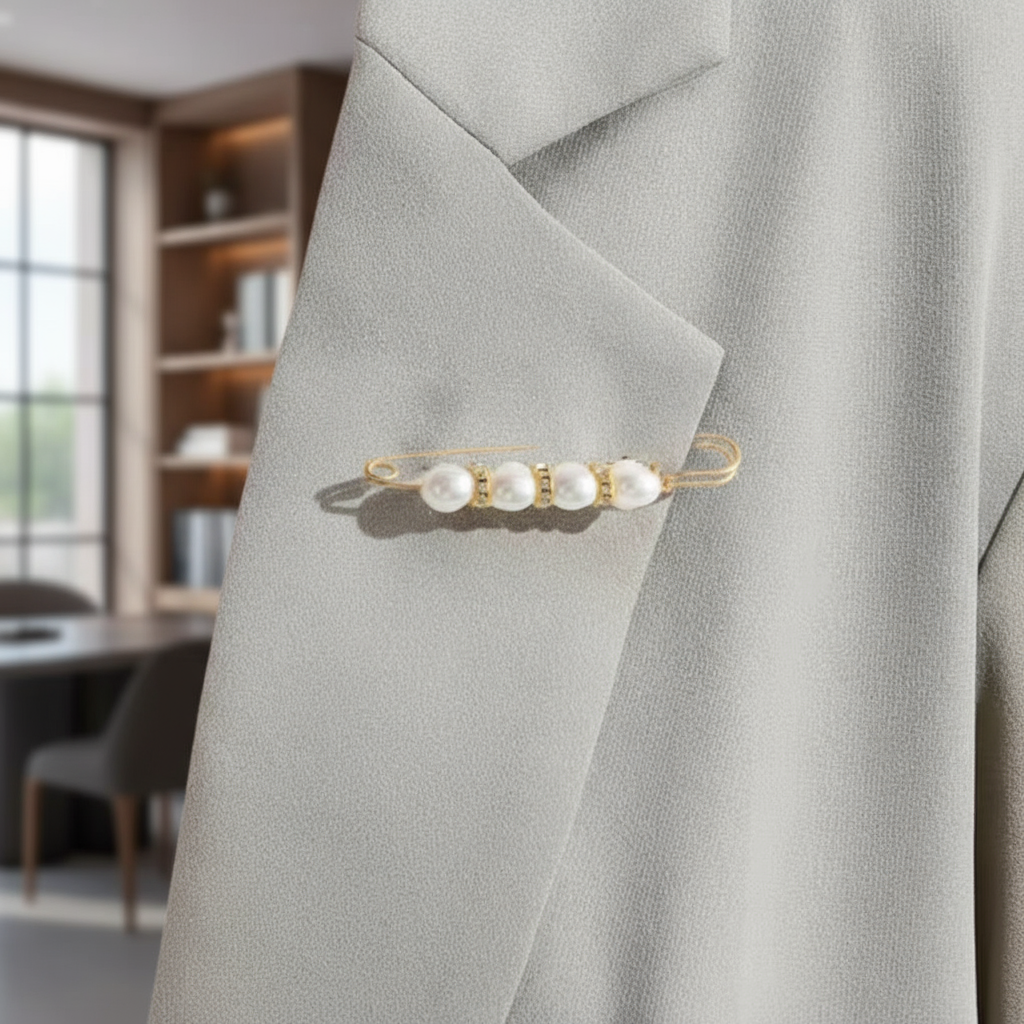  Clipes Antiderrapantes, 4pcs, Broche Ajustável para Calças e Vestidos, Alfinete Multiuso para Mulheres