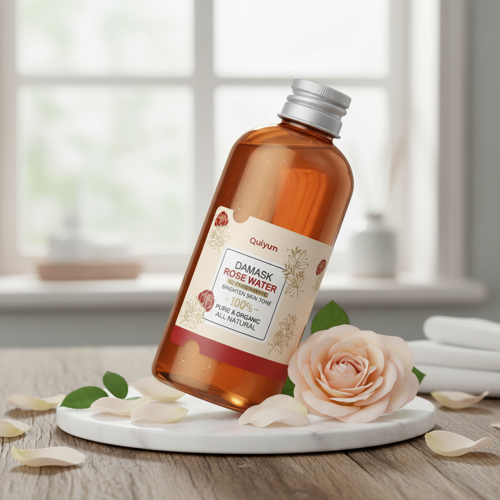 Água de Hidrossol de Rosa 3.52fl.oz. Tônico Facial Hidratante Água de Rosa Damasco Clareia o Tom da Pele Facial de Rosa