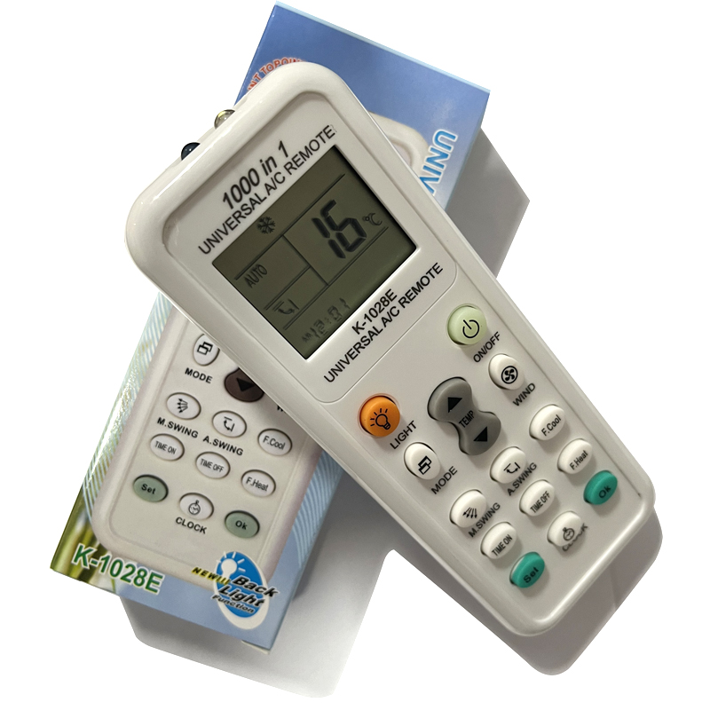 1000 em 1 K-1028E Controle Remoto Universal de Ar Condicionado Compatível com Daikin, Panasonic, Mitsubishi, York,