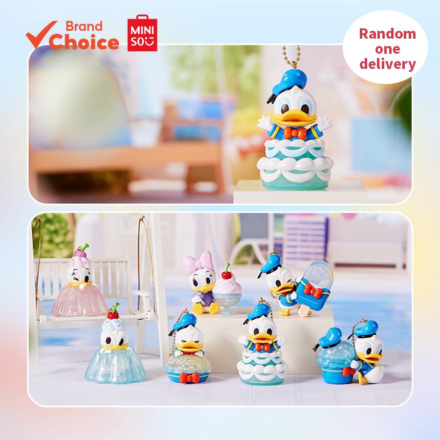 MINISO Disney Donald Duck "ice Flash" Série - Coleção Donald Duck & Daisy Caixa Surpresa Chaveiro de Celular Presente