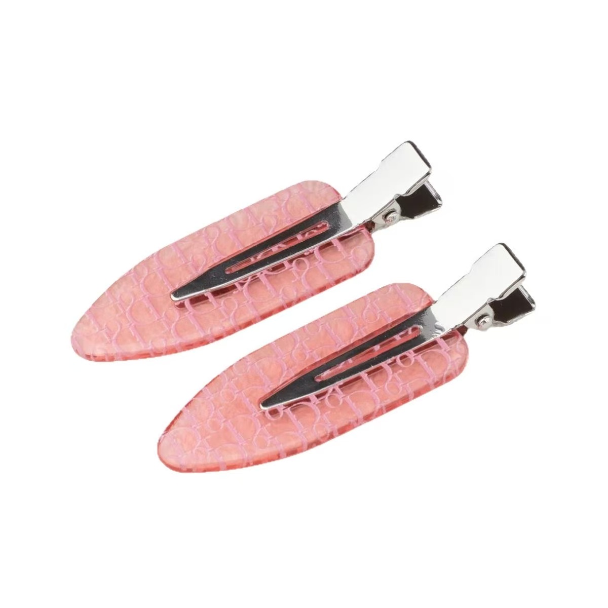 2 peças de grampo de cabelo simples e doce sem marcas, para franja lateral, grampo bico de pato, acessório fofo para a
