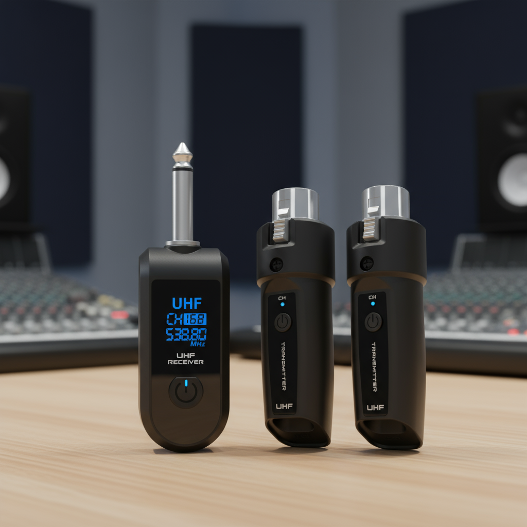 Sistema de Microfone XLR Sem Fio 2.4GHz K1 Transmissor e Receptor para Misturador de Microfone Dinâmico PA System