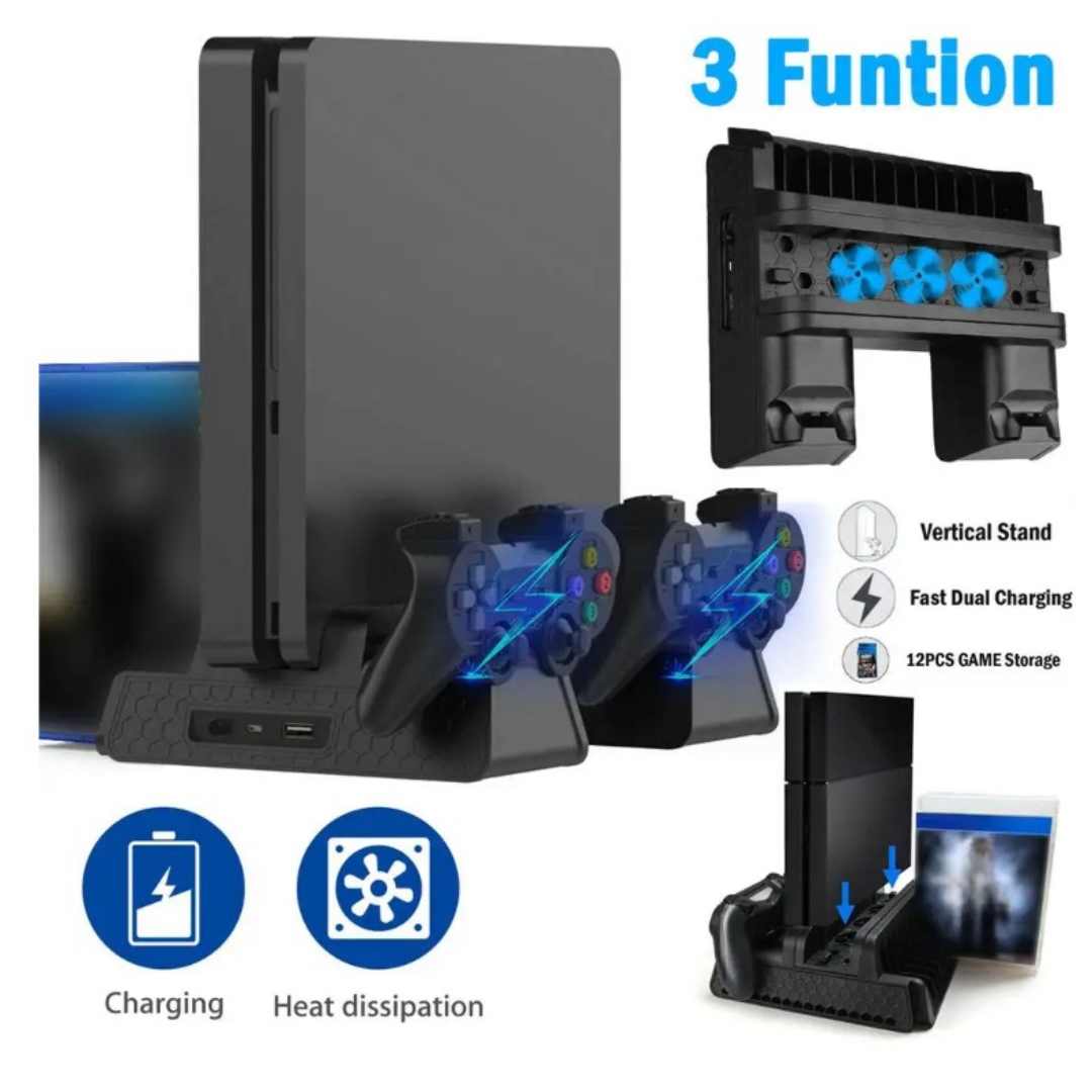 Suporte de Ventilador Para Console Sony PS4 Pro Slim Para Acessórios de Resfriamento do Controlador de Jogos PS4