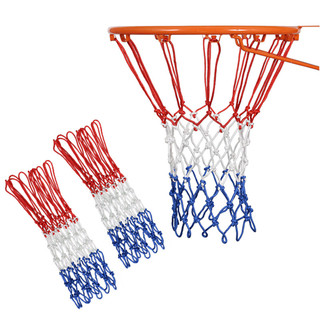 Rede de basquete reforçada espessa, à prova de chuva e protetor solar para todos os climas, 53 cm, padrão espesso, 12