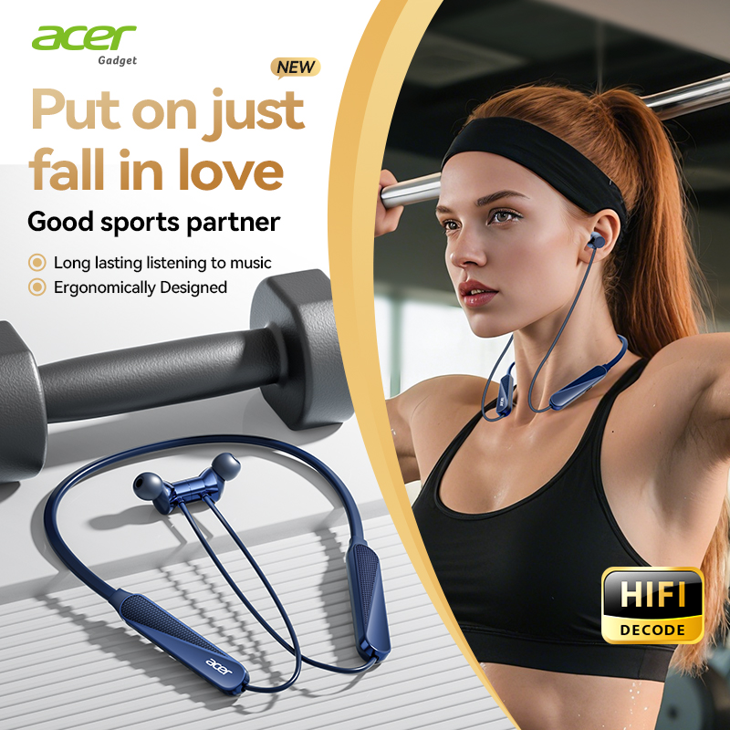 Fone de ouvido sem fio Bluetooth Acer OHR561, fones de ouvido auriculares, fone de ouvido auricular, fones de ouvido,