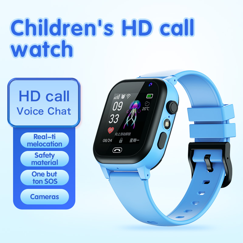 Crianças Smartwatch Relógio Inteligente Com Cartão Sim Lbs Rastreador Sos Câmera E Jogo De Matemática Telefone Móvel De