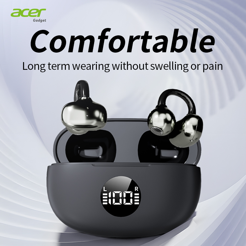 Fones de ouvido Acer OHR577, fone de ouvido, fones de ouvido Bluetooth sem fio, fone de ouvido tipo C, headset com