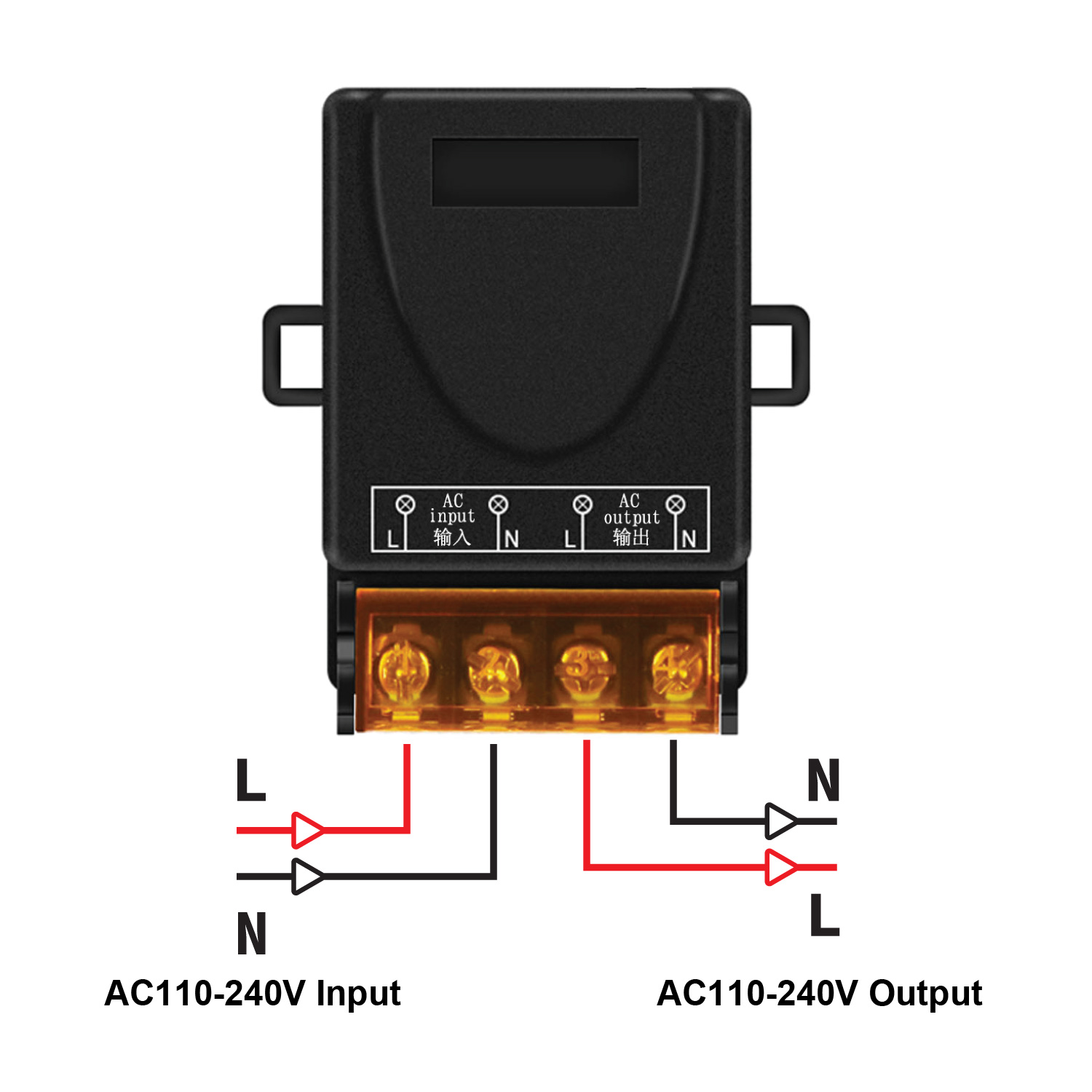 Interruptor Inteligente AC 80V-220V Alta Potência 2026 Sem Fio RF 433MHz Relé para Aquecedor de Água — imagem 2 de 2
