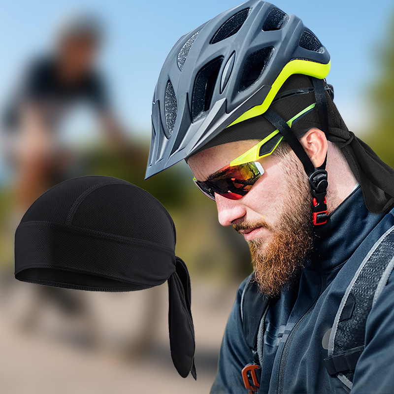  Balaclava Durag Masculina, Touca de Ciclismo Estilo Pirata, Bandana com Malha Respirável, Absorção de Suor, Forro