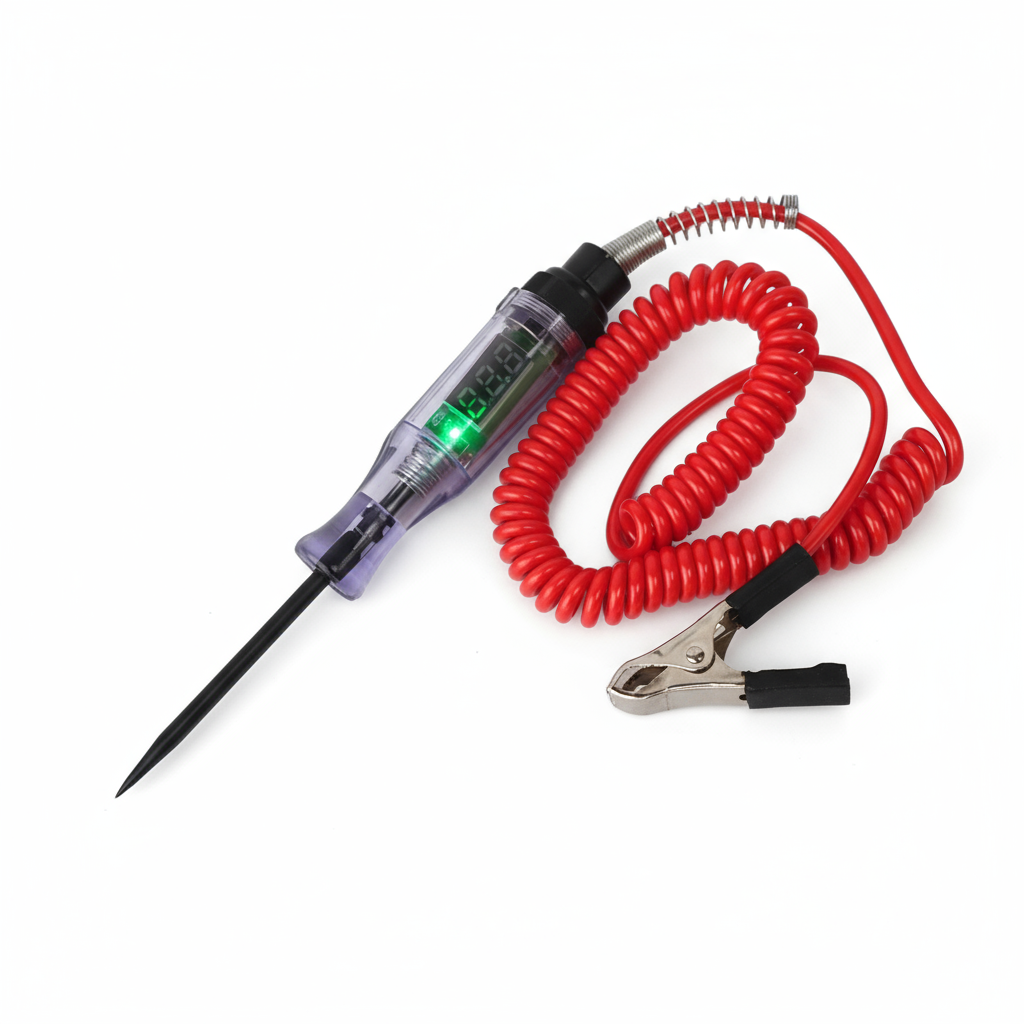 Analisador de Bateria de Carro Testador 12V/24V Detector de Tensão de Circuito LED Digital para Fiação Automotiva