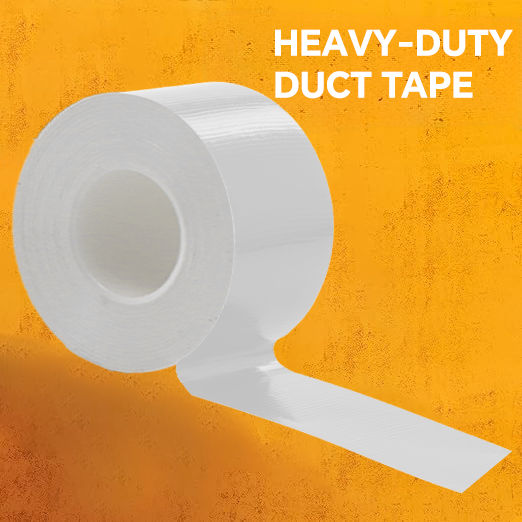 Fita Branca Resistente, Impermeável, Sem Resíduo - Fita Duto Branca Resistente e Impermeável para Casa, DIY, Projetos