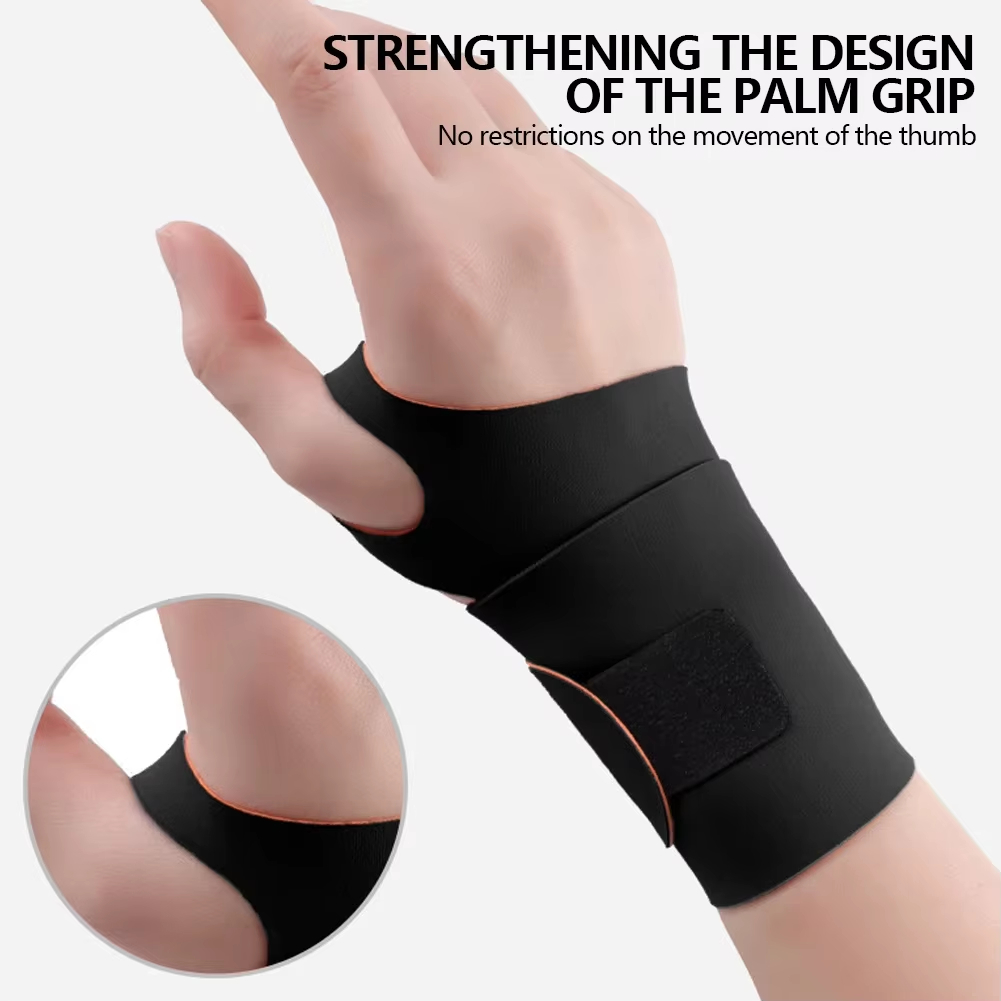 Ultra-Fina Pulseira de Suporte de Pulso Estabilização Articular Fecho em Velcro Suporte para Túnel do Carpo Alívio da