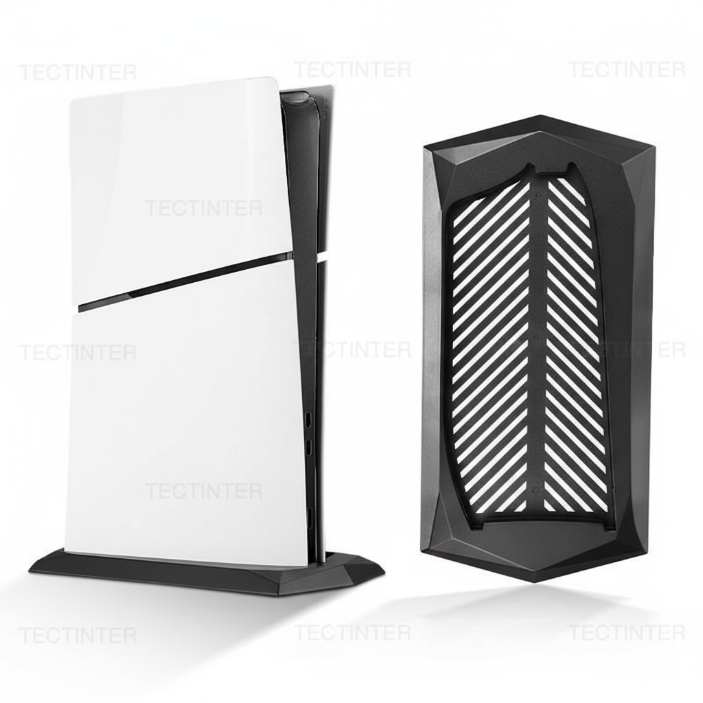 Suporte de Base com Suporte para Console PlayStation 5 Slim Disc Edition, Suporte Vertical de Plástico para