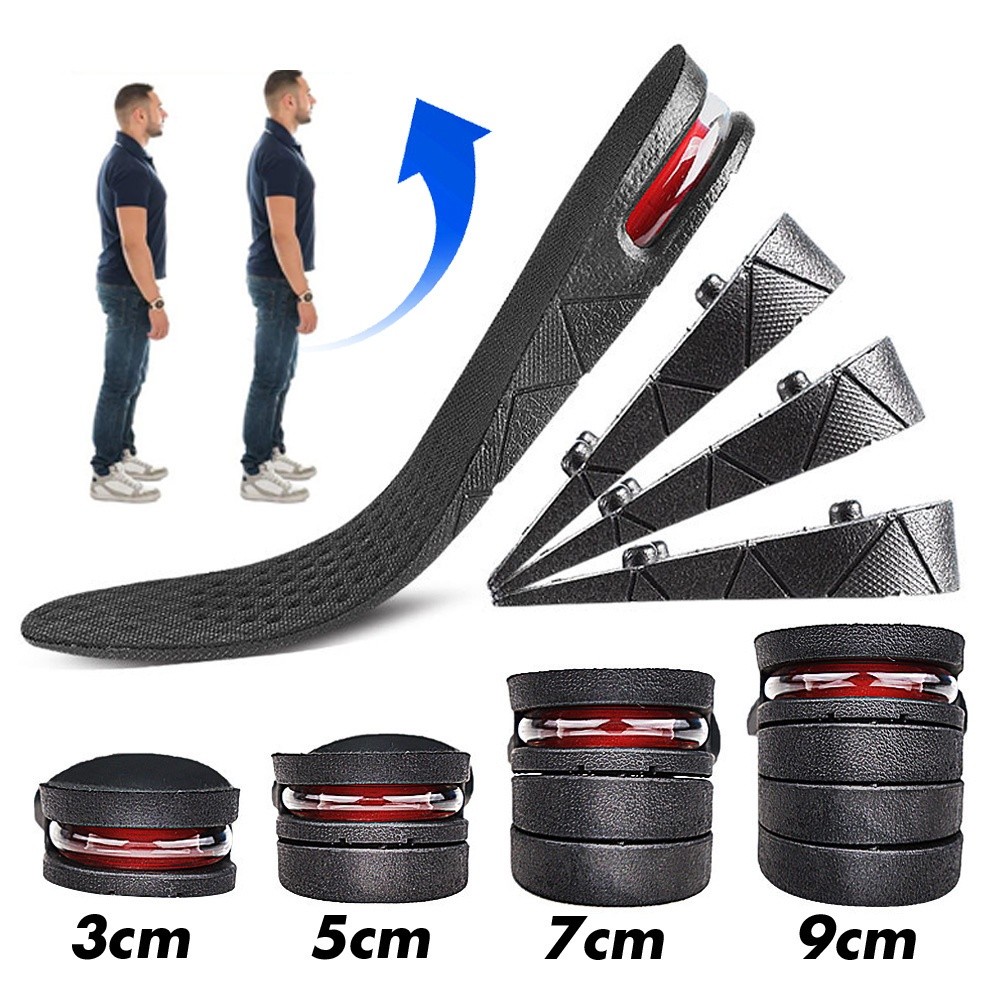 1 Par 1,18 pol(3cm) Palmilhas de Aumento de Altura com Amortecimento de Ar, Palmilhas de Altura de 1 Camada, Almofadas