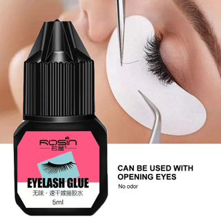 Cola Para Extensão De Cílios Preta 5 Ml Enxerto Seguro E Inodoro Não Irritante De Longa D…