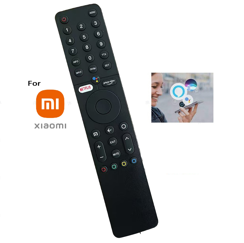 Controlador De Interruptor Remoto De Voz Xiaomi Para Smart TV P1 Q1 L32M6 Black