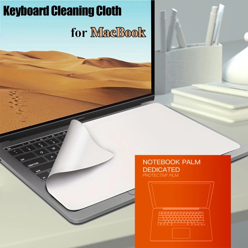 Kit de Limpeza com Pano Antiv poeira de Microfibra para Teclado de Notebook, Capa para Tela de Laptop, Compatível com