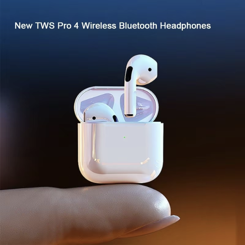 Pro4 Fones De Ouvido TWS Toque Inteligente Redução Ruído Sem Fio Bluetooth V5.0 Com Microfone Estéreo