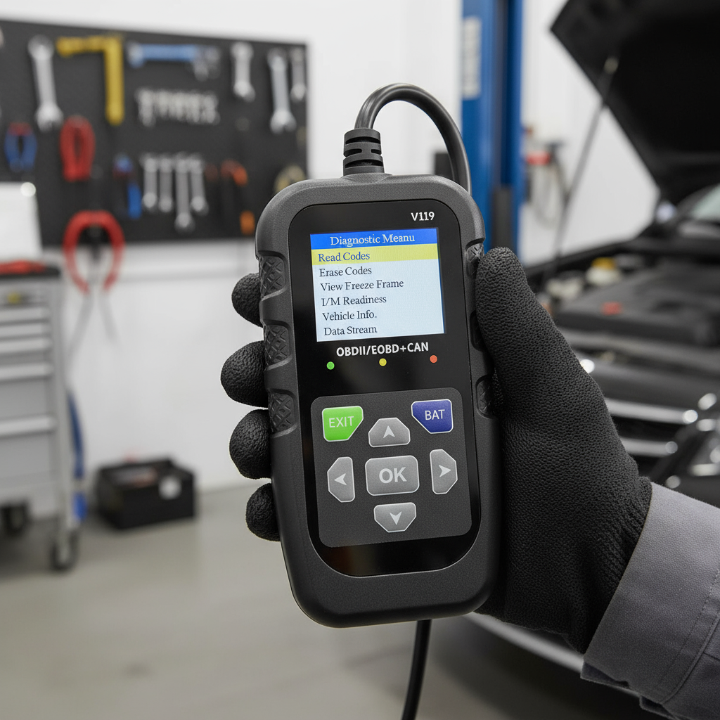 Scanner OBD2 para Carros, Leitor de Mensagens de Falha do Motor, Testador de Voltagem Automático, Ferramenta de