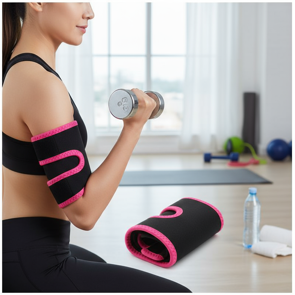  Faixa de suporte para braço estilo borboleta, faixa de braço, faixa de suor para braço.