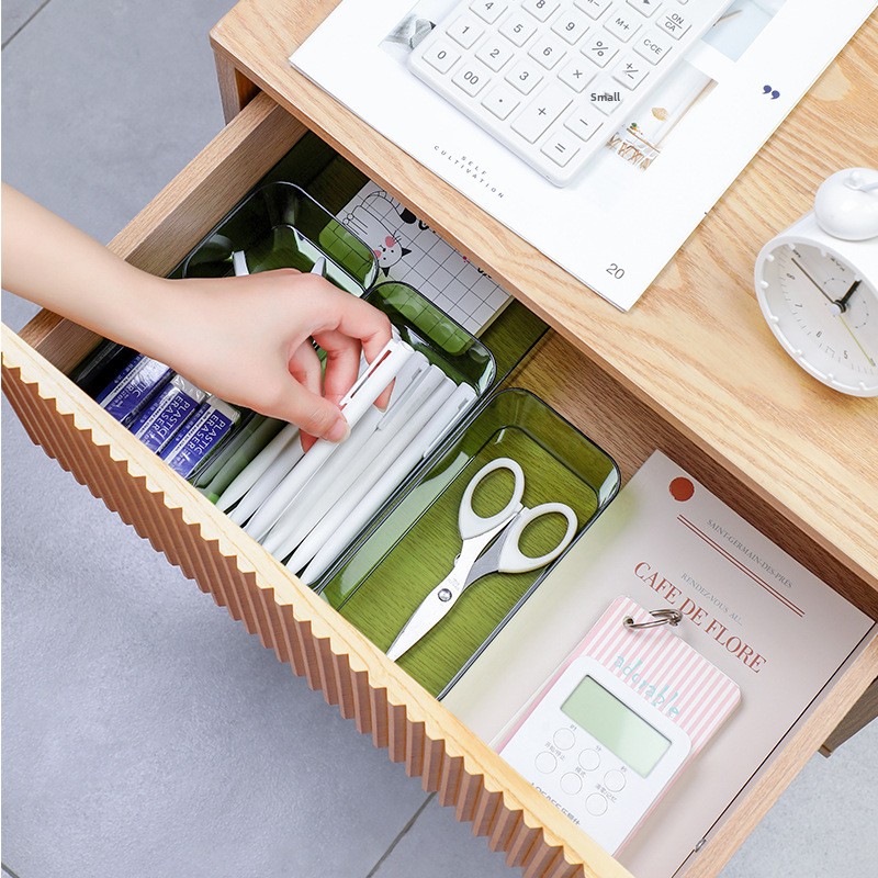 Conjunto com 4 Caixas Organizadoras Empilháveis de Plástico Transparente, Recipiente à Prova de Poeira e Água, Livre de