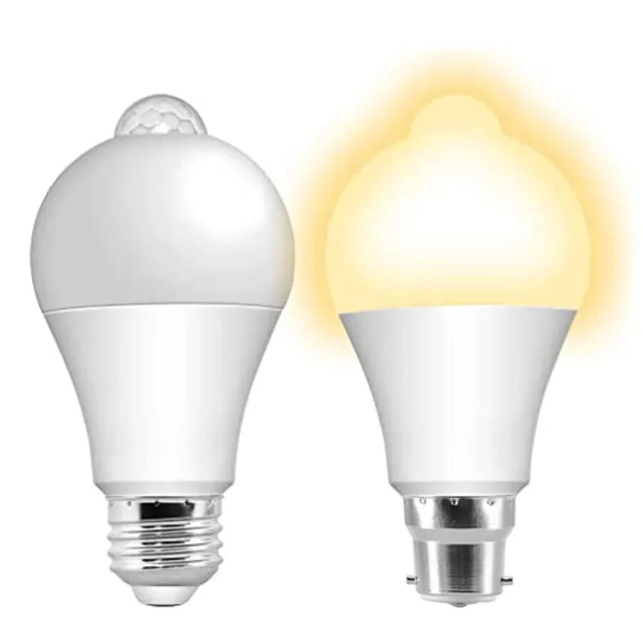 Lâmpada de luz com sensor de movimento E27 AXUS, ativação automática, sensor PIR integrado de anoitecer ao amanhecer, — imagem 2 de 2